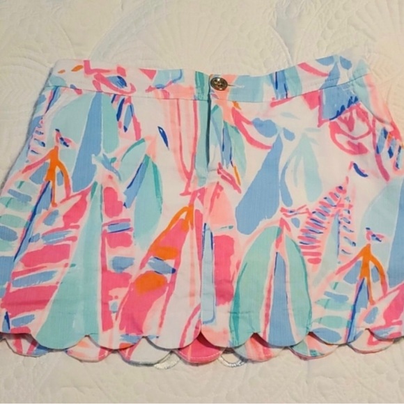 Lilly Pulitzer scalloped hem skort size 00 - Picture 1 of 4